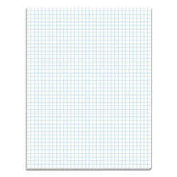 TOPS Quadrille Pads, Quadrille Rule (4 sq/in), 50 White 8.5 x 11 Sheets (TOP33041)