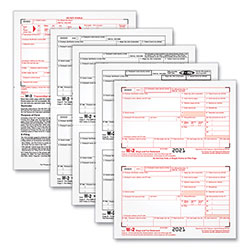TOPS W-2 Tax Forms, Four-Part Carbonless, 5.5 x 8.5, 2/Page, (50) W-2s and (1) W-3 (TOP22990)