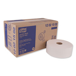 Tork Advanced Jumbo Bath Tissue, Septic Safe, 2-Ply, White, 1600 ft/Roll, 6 Rolls/Carton