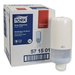 Tork Foam Skincare Manual Dispenser, 1 L Bottle; 33 oz Bottle, 4.45 in x 4.13 in x 11.26 in, White, 4/Carton
