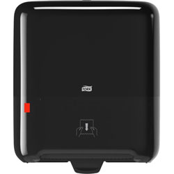 Tork Matic Hand Towel Roll Dispenser Black H1 - Matic Hand Towel Roll Dispenser, Black, Elevation, H1, One-at-a-Time dispensing with Refill Level Indicator - 5510282