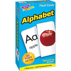Trend Enterprises Alphabet Flash Cards, 80 Cards, Multi