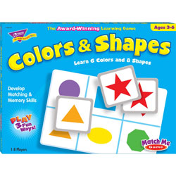 Trend Enterprises Colors and Shapes Match Me® Game, Ages 4-7