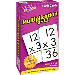 Trend Enterprises Math Flash Cards, Multiplication, 0 To 12, 3"x5-7/8"