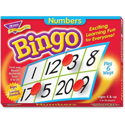 Trend Enterprises Numbers Bingo, for Ages 4 And Up