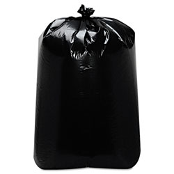Trinity Low-Density Can Liners, 60 gal, 22 in x 58 in, Black, 100/Carton