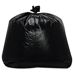 Trinity Low-Density Can Liners, 56 gal, 1.6 mil, 23 in x 47 in, Black, 100/Carton