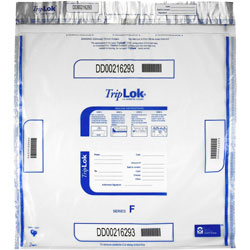 TripLOK™ Deposit Bag, 20 x 20, 3 mil Thick, Plastic, Clear, 250/Carton