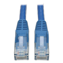 Tripp Lite Cat6 Gigabit Snagless Molded Patch Cable, RJ45 (M/M), 5 ft., Blue (TRPN201005BL)