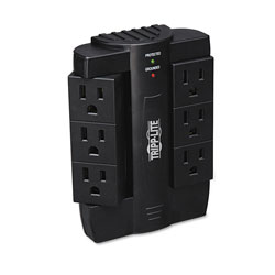 Tripp Lite Protect It! Surge Protector, 6 Rotatable Outlets, Direct-Plug In, 1500 Joules (33161F)