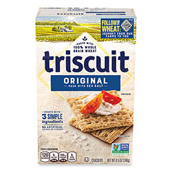 Triscuit® Crackers Original w/Sea Salt, 8.5 oz Box, 4 Boxes/Pack