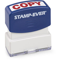 Trodat COPY 1-color Message Stamp - Message Stamp -  inCOPY in - 0.56 in Impression Width x 1.69 in Impression Length - Red