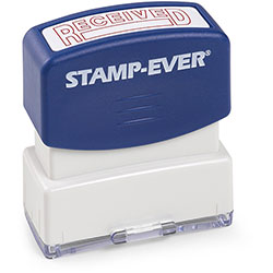 Trodat Pre-inked RECEIVED Stamp,1.69 in x 0.56 in, 50000 Impression, Red