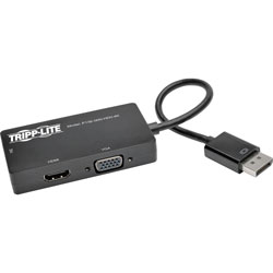 Tripp Lite Converter Adapter, DisplayPort 1.2 to VGA/DVI/HDMI