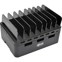 Tripp Lite USB Charging Station with Quick Charge 3.0, Holds 7 Devices, Black