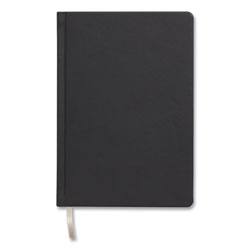 TRU RED™ Hardcover Business Journal, Narrow Rule, Black Cover, 8 x 5.5, 96 Sheets