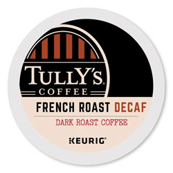 Tully's Coffee® French Roast Decaf Coffee K-Cups, 96/Carton