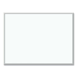 U Brands Melamine Dry Erase Board, 48 x 36, White Surface, Silver Frame