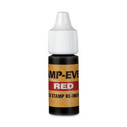 U.S. Stamp & Sign Refill Ink, 7 ml, Plastic Bottle, Red