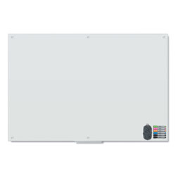 U Brands Magnetic Glass Dry Erase Board Value Pack, 72 x 48, White