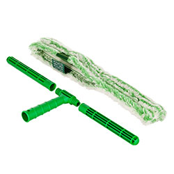 Unger Monsoon Plus StripWasher Complete with Green Plastic Handle, Green/White Sleeve, 18 in Wide Sleeve, 10/Carton