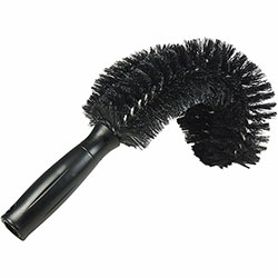 Unger StarDuster Pipe Brush, Polypropylene Bristle, 11 in Overall Length, Plastic Handle, 5/Carton, Green, Black