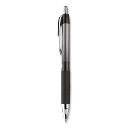 Uni-Ball 207 Plus+ Gel Pen, Retractable, Medium 0.7 mm, Black Ink, Black Barrel, 36/Pack