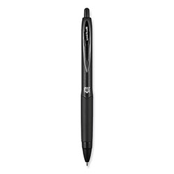 Uni-Ball 207 Plus+ Gel Pen, Retractable, Medium 0.7 mm, Black Ink, Black Barrel, 4/Pack