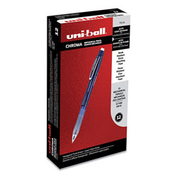 Uni-Ball Chroma Mechanical Pencil, 0.7 mm, HB (#2), Black Lead, Cobalt Barrel, Dozen