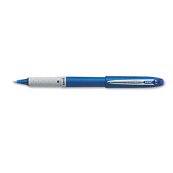 Uni-Ball Grip Stick Roller Ball Pen, Fine 0.7mm, Blue Ink/Barrel, Dozen