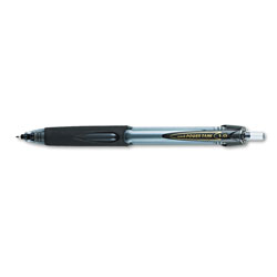 Uni-Ball Power Tank RT Retractable Ballpoint Pen, 1mm, Black Ink, Smoke/Black Barrel, Dozen (UBC42070)