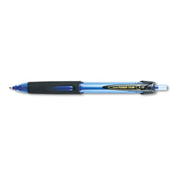 Uni-Ball Power Tank RT Retractable Ballpoint Pen, 1mm, Blue Ink, Translucent Blue Barrel, Dozen