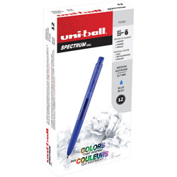 Uni-Ball Spectrum Gel Pen - 0.7 mm Pen Point Size - Blue Gel-based Ink - 1 Dozen