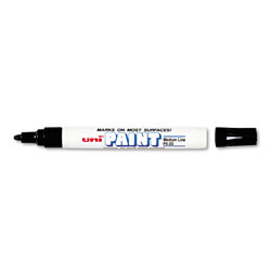 uni®-Paint Permanent Marker, Medium Bullet Tip, Black (UBC63601)