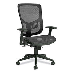Union & Scale™ FlexFit Kroy Mesh Task Chair, Supports Up to 275 lbs, 18.9 to 22.76 in Seat Height, Black Seat, Black Back, Black Base