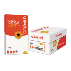 Universal Legal Size Copy Paper, 92 Bright, 20 lb Bond Weight, 8.5 x 14, White, 500 Sheets/Ream, 10 Reams/Carton