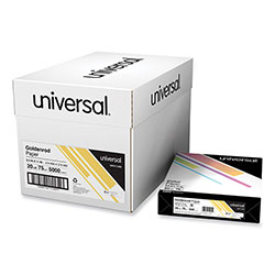 Universal Deluxe Colored Paper, 20 lb Bond Weight, 8.5 x 11, Goldenrod, 500 Sheets/Ream, 10 Reams/Carton