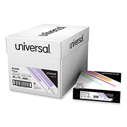 Universal Deluxe Colored Paper, 20 lb Bond Weight, 8.5 x 11, Orchid, 500 Sheets/Ream, 10 Reams/Carton