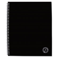 Universal Deluxe Sugarcane Based Notebooks, Coated Bagasse Cover, 1-Subject, Medium/College Rule, Black Cover, (100) 11 x 8.5 Sheets