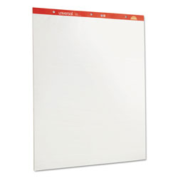 Universal Easel Pads/Flip Charts, Unruled, 27 x 34, White, 50 Sheets, 2/Carton (UNV35600)