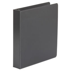 Universal Economy Non-View Round Ring Binder, 3 Rings, 1.5 in Capacity, 11 x 8.5, Black, 4/Pack