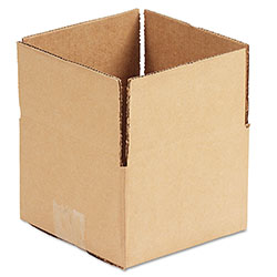 Universal Fixed-Depth Corrugated Shipping Boxes, Regular Slotted Container (RSC), 6 in x 6 in x 4 in, Brown Kraft, 25/Bundle