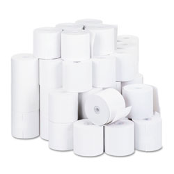 Universal Impact and Inkjet Print Bond Paper Rolls, 0.5 in Core, 2.75 in x 190 ft, White, 50/Carton