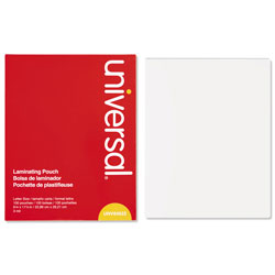 Universal Laminating Pouches, 3 mil, 9 in x 11.5 in, Gloss Clear, 100/Box