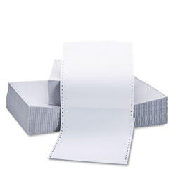 Universal Printout Paper, 2-Part, 15 lb Bond Weight, 9.5 x 11, White, 1,650/Carton