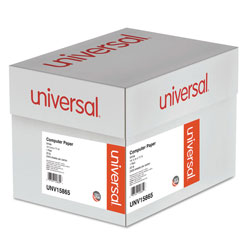 Universal Printout Paper, 1-Part, 20 lb Bond Weight, 14.88 x 11, White, 2,400/Carton (UNV15865)
