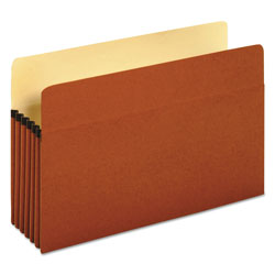 Universal Redrope Expanding File Pockets, 5.25 in Expansion, Legal Size, Redrope, 10/Box