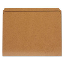 Universal Reinforced Kraft Top Tab File Folders, Straight Tabs, Letter Size, 0.75 in Expansion, Brown, 100/Box