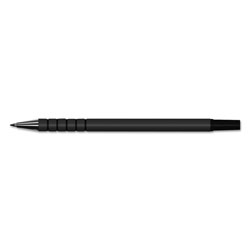 Universal Replacement Ballpoint Counter Pen, Medium 1 mm, Black Ink, Black, 6/Pack