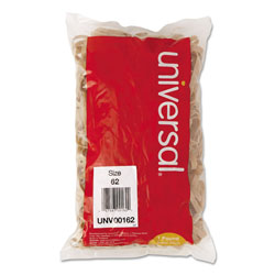 Universal Rubber Bands, Size 62, 0.04" Gauge, Beige, 1 lb Box, 490/Pack (UNV00162)